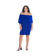24seven Womens Solid Mini Bodycon Dress