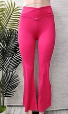 New Unbranded Womens Size Small Pull-On Ribbed Leggings Pink Color