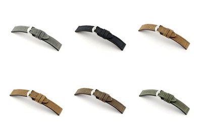RIOS1931 Virginia - Uhrenarmband aus echtem Canvas (184) - 6 Farben - 3 Breiten