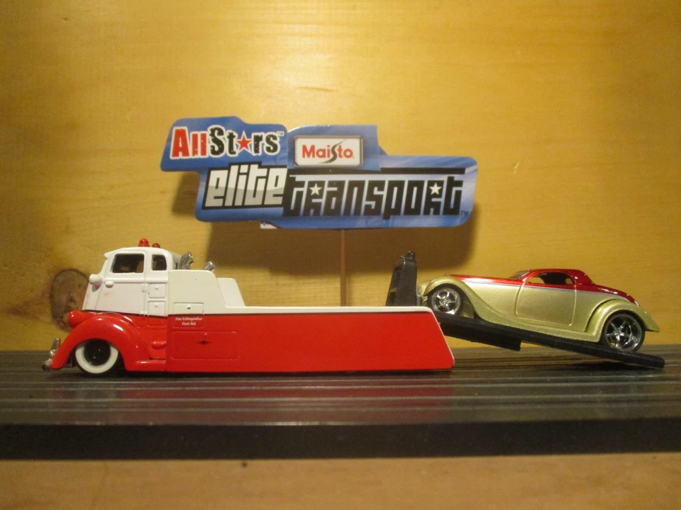 Carrocería de metal HO 1:64 carrocería de metal personalizada 2 coches tragamonedas MAISTO PLATAFORMA PLANA Y VAD Foto 4 de 4