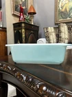 Vintage Pyrex Turquoise Loaf Pan Bread Pan 213 Turquoise 1.5 Qt Made in USA
