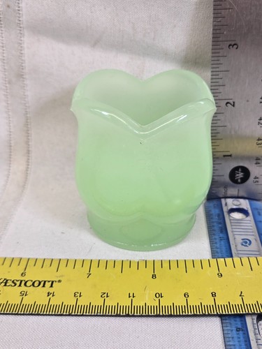 Vintage Jadeite Tulip Candle Holder Tea Light Votive toothpick holder