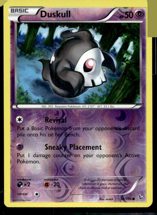 Duskull Reverse Holo Common XY - Flashfire 38/106 NM
