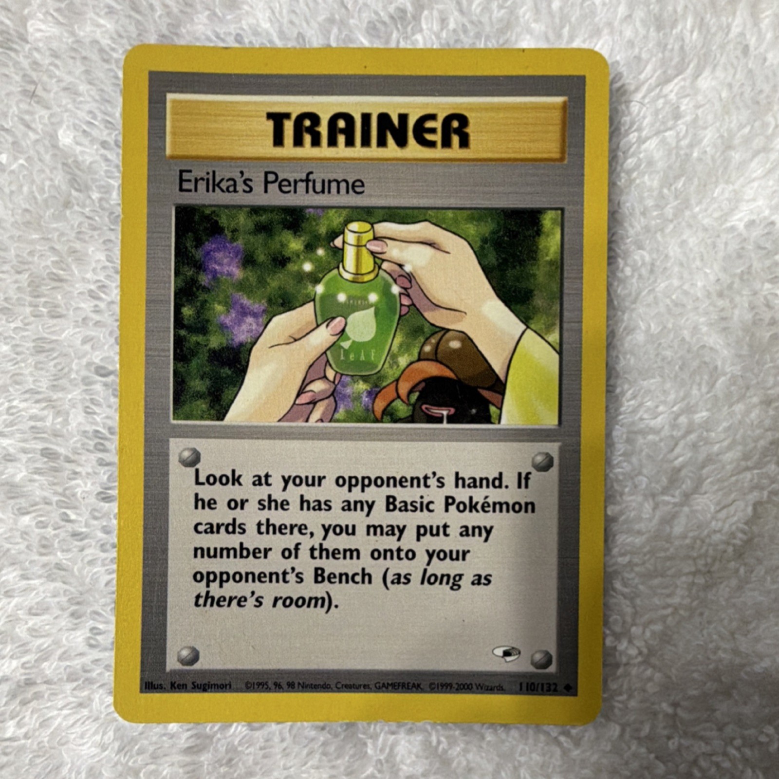 Erika's Perfume Trainer Gym Heroes 110/132 Wizards of the Coast 2000