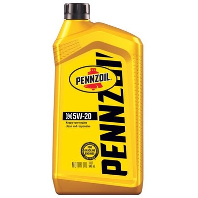 Pennzoil 550035002 Amber 5W-20 Grade Petrol Odor Motor Oil 1 qt. (Pack of 6)