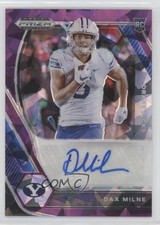 2021 Panini Prizm Draft Picks Purple Ice 53/99 Dax Milne #DPA-DMI Auto pr9
