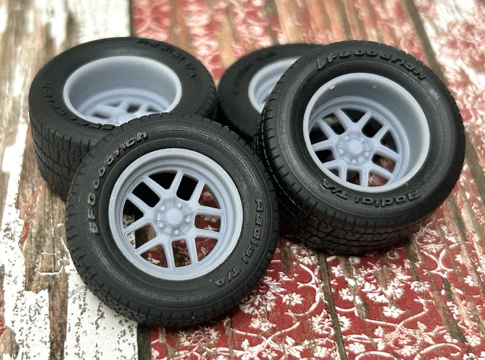 1/24 Scale: 15-inch “Ridler 610” Resin Wheels W/ Wide Rear Tires | eBay