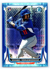 2014 Bowman Chrome Bubbles Refractor #3 Erisbel Arruebarrena #'d/99 Rookie Card