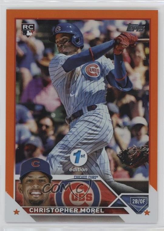 2023 Topps Series 1 1st Edition Orange Foil 27/75 Christopher Morel #308 1i3j