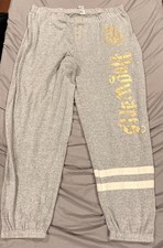 Harry Potter Hogwarts Light Heather Grey Sleepwear Lounge Pants Size XL 16-18