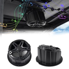 2 PCS 6.5 Inch Universal Angled Speaker Enclosures Boxes Pods UTV RV Black