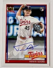 2026 Topps Series 1 Travis Adams 1991 Topps Baseball Autographs (RAW)
