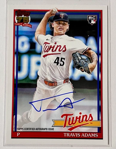 2026 Topps Series 1 Travis Adams 1991 Topps Baseball Autographs (RAW)