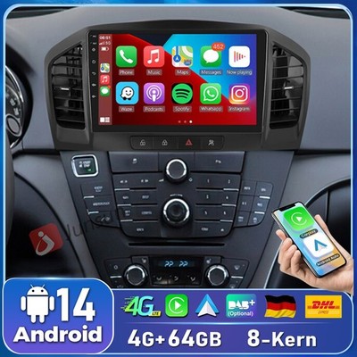 4G+64GB Android 14 Für Opel Insignia 2008-2012 Buick Regal 2009-13 Autoradio GPS