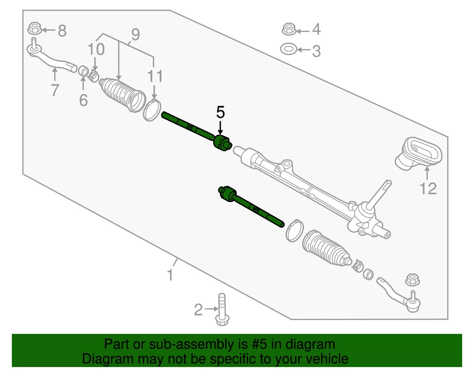 Оригинальный новый рулевой трос 1,6 л 2019 Versa 17-19 Versa Note D85211HK0A - Изображение 3 из 3