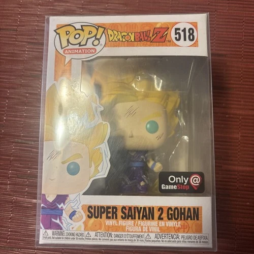 FUNKO POP ANIMATION DRAGON BALL Z SUPER SAIYAN 2 GOHAN #518 GAMESTOP EXCLUSIVE