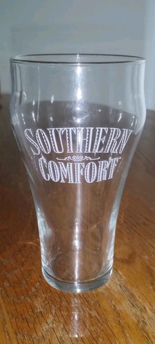 Southern Comfort Whiskey Clear Tulip Shaped 14 oz. Drinking Glass-Exc. Cond. VTG
