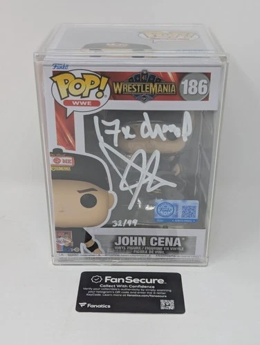 Funko Pop! WWE Wrestlemania 41 John Cena #186 Signed Inscribed Numbered /99