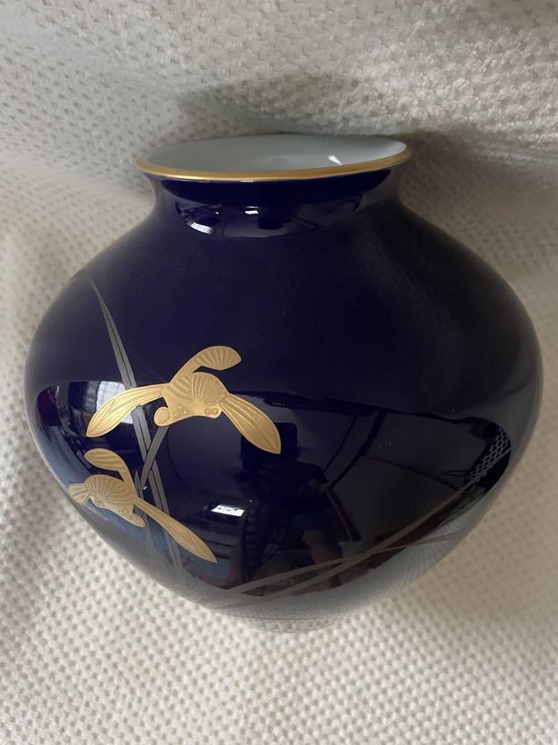 Koransha  ,Arita 花瓶 Arita Koransha porcelain flower vase signed Japanese PV238