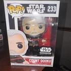Funko Pop! Star Wars Count Dooku Smuggler's Bounty Exclusive #233 damaged box