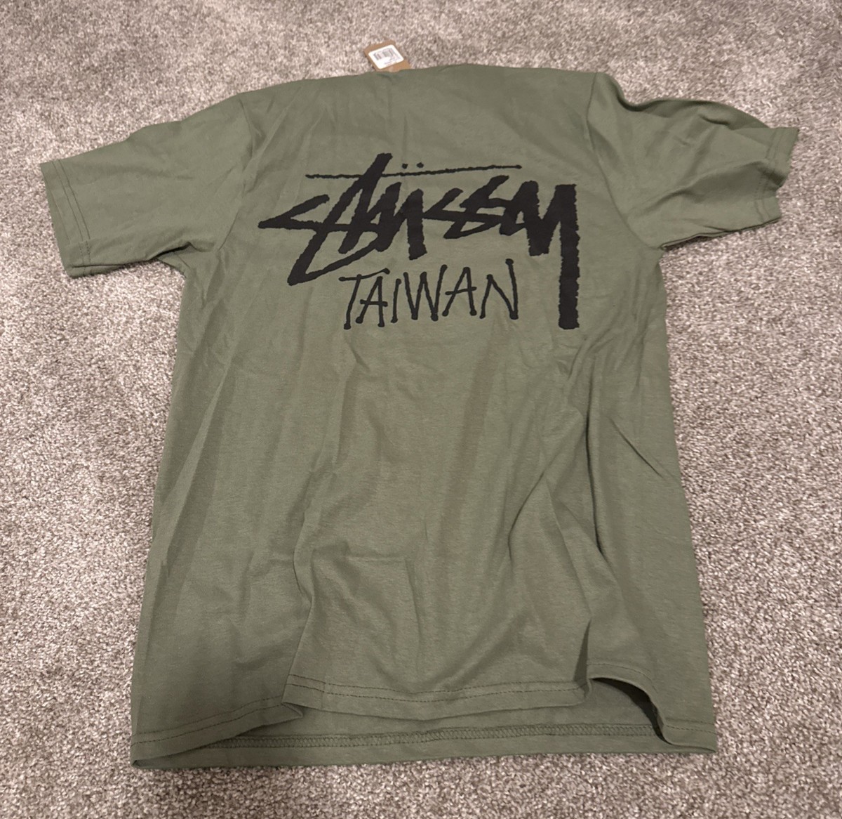 Stussy Taiwan Taipei Chapter Store T Shirt Tee Army Green Small