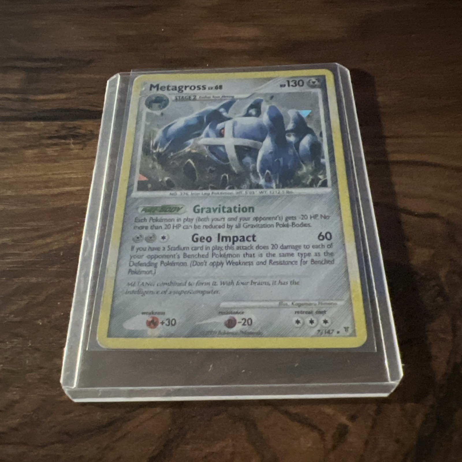 Pokemon Metagross Cracked Ice Holo Platinum Supreme Victors 7/147 NM