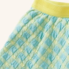 Sample OILILY YS17GSK261 Waffle Fabric Check Skirt Size 104