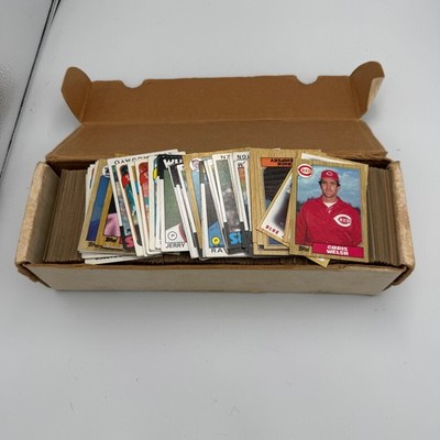 80s Topps Baseball Cards Bulk Lot Vintage Border Set Starters Box