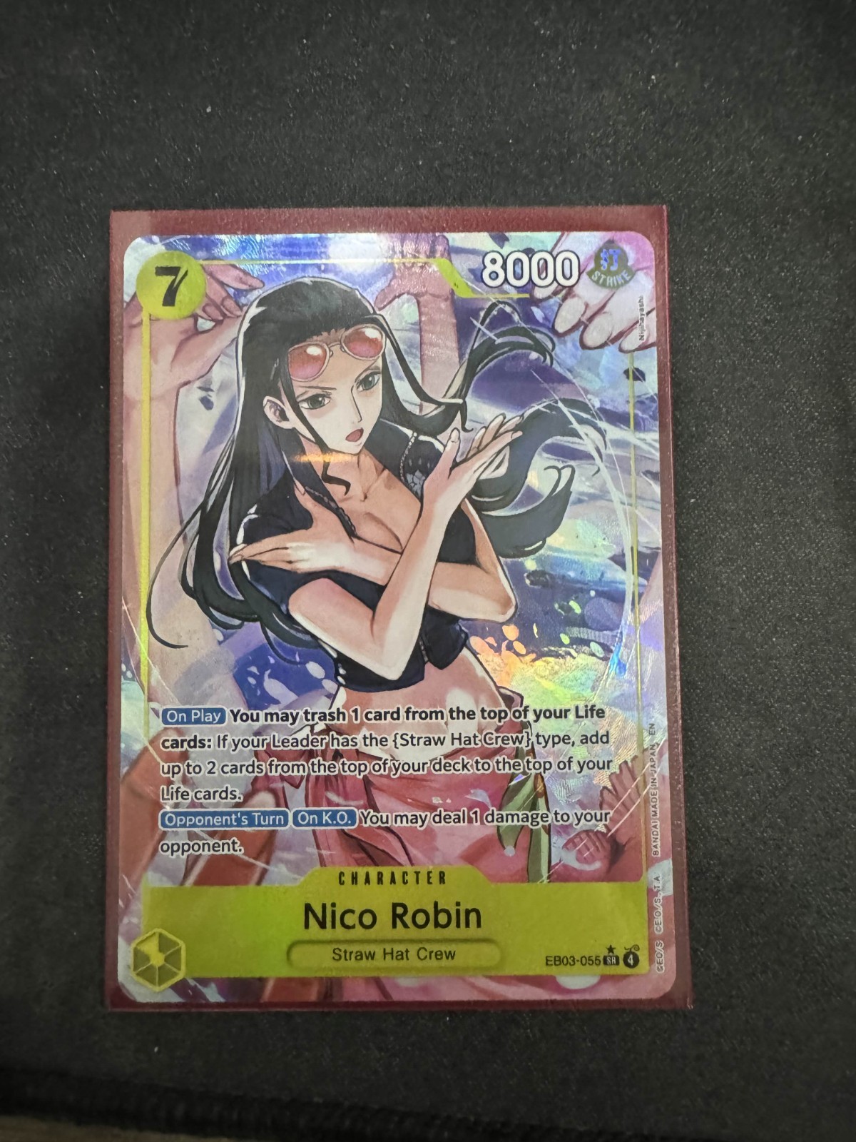 ONE PIECE English Nico Robin (Alt Art) EB03-055 SR ONE PIECE Heroines Edition