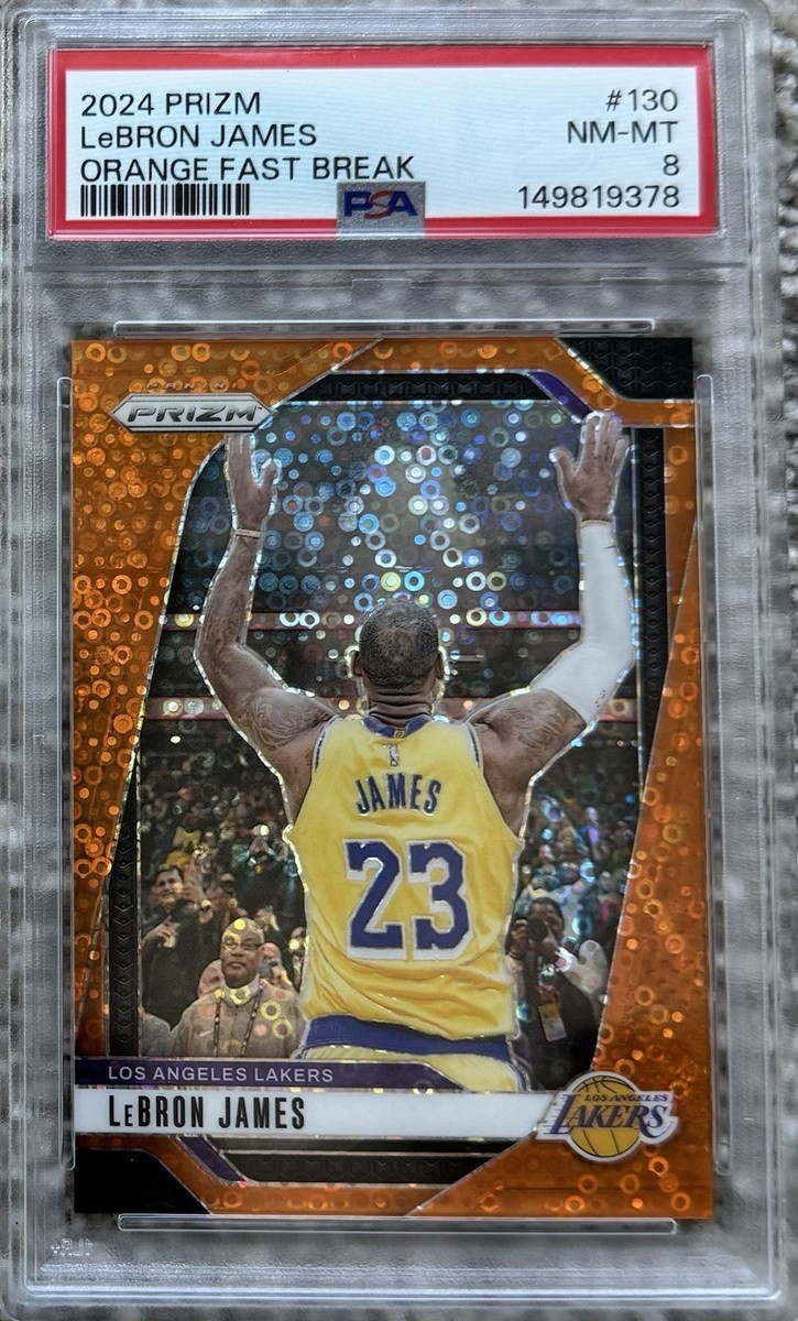 2024-25 Panini Prizm - LEBRON JAMES #130 Orange Fast Break #/125