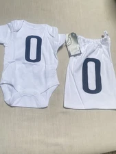 BNWT NEXT Baby Girl Boy Bodysuit Cotton Short Sleeve 0-3 months Initial O 