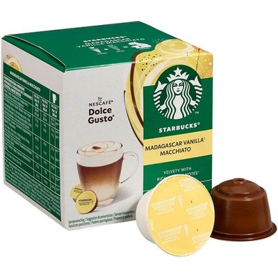 NESCAFÉ DOLCE GUSTO  STARBUCKS  Macciato Madagascar Vanilla Kaffeekapseln,...