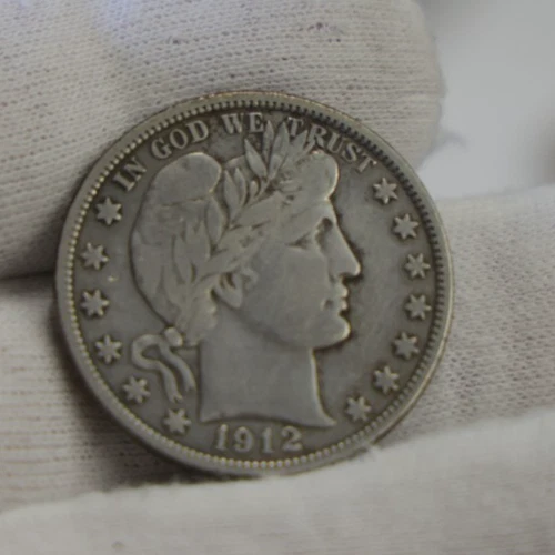 1912 US Barber Half 50c Fine+ (Cleaned)