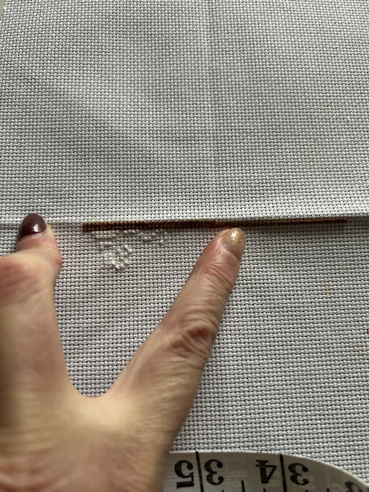 Cross Stitch Cottage Making Kit Crafting Sewing Tapestry Complete Kit Started - Image 2 of 4