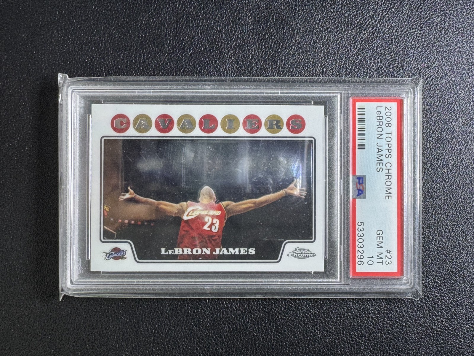 2008 Topps Chrome LeBron James #23 GEM MT PSA10