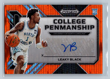 LEAKY BLACK AUTO 2023 Prizm Draft College Penmanship Orange Pulsar /49 #CP-LB