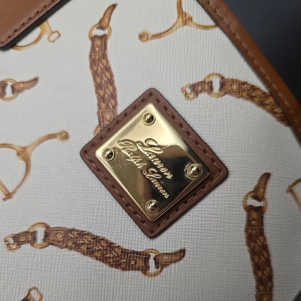 Ralph Lauren Leather Tote Bag - All Over Equestrian Print  - Image 2 of 4