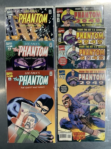 Cómics de Marvel The Phantom 2040 #1-4 Ghost Who Walks #1-3 en estado bastante bueno/casi nuevo