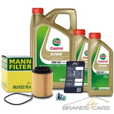 MANN-FILTER ÖLFILTER+7L CASTROL EDGE 0W-40 A3/B4 FÜR PORSCHE CAYENNE