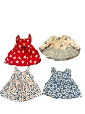 Baby Girl 3-6M Dress Bundle Summer Dress Floral 4 Piece