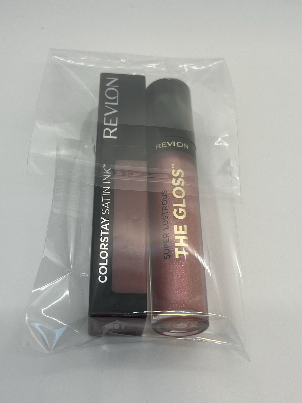 Revlon Super Lustrous Gloss in Rose Quartz 301 & Colorstay Satin Lipstick in Speak Up 009-image