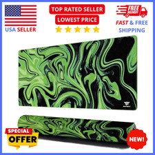 XXL Gaming Mouse Pad 35x17 Large Desk Mat Non Slip Stitched Edge Keyboard