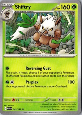 Shiftry Uncommon ME01: Mega Evolution 015/132 NM