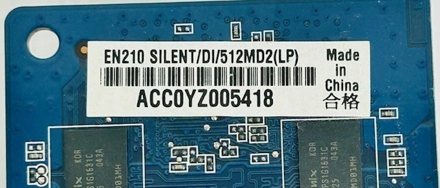 512MB Asus EN210 SILENT/DI/512MD2(LP) GeForce 210 PCI-e HDMI DVI Graphics Card - Image 3 of 4