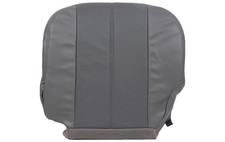 01-gmc Yukon Denali Xl -driver Bottom Replacement Leather Seat Cover 2-tone Gray