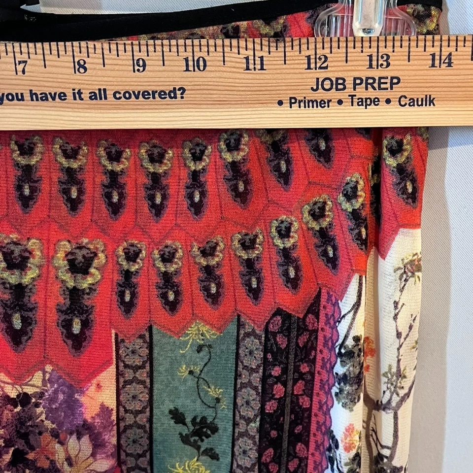 Vivienne Tam Floral Print Carwash Panel Skirt Size 2 Designer - Image 4 of 4