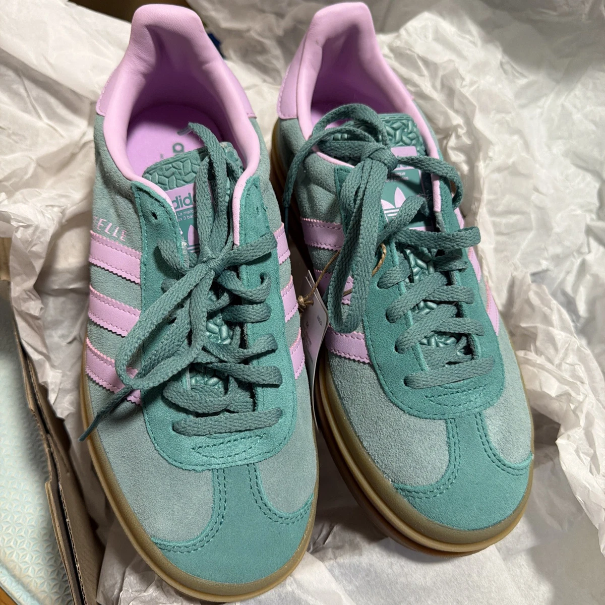 adidas gazelle silver green womens Adidas Gazelle Inter Miami main image 1