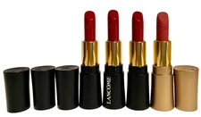 4x Lancome L'Absolu Rouge Lipstick 196 French Touch  + 320 Hush Hush   Mini  New