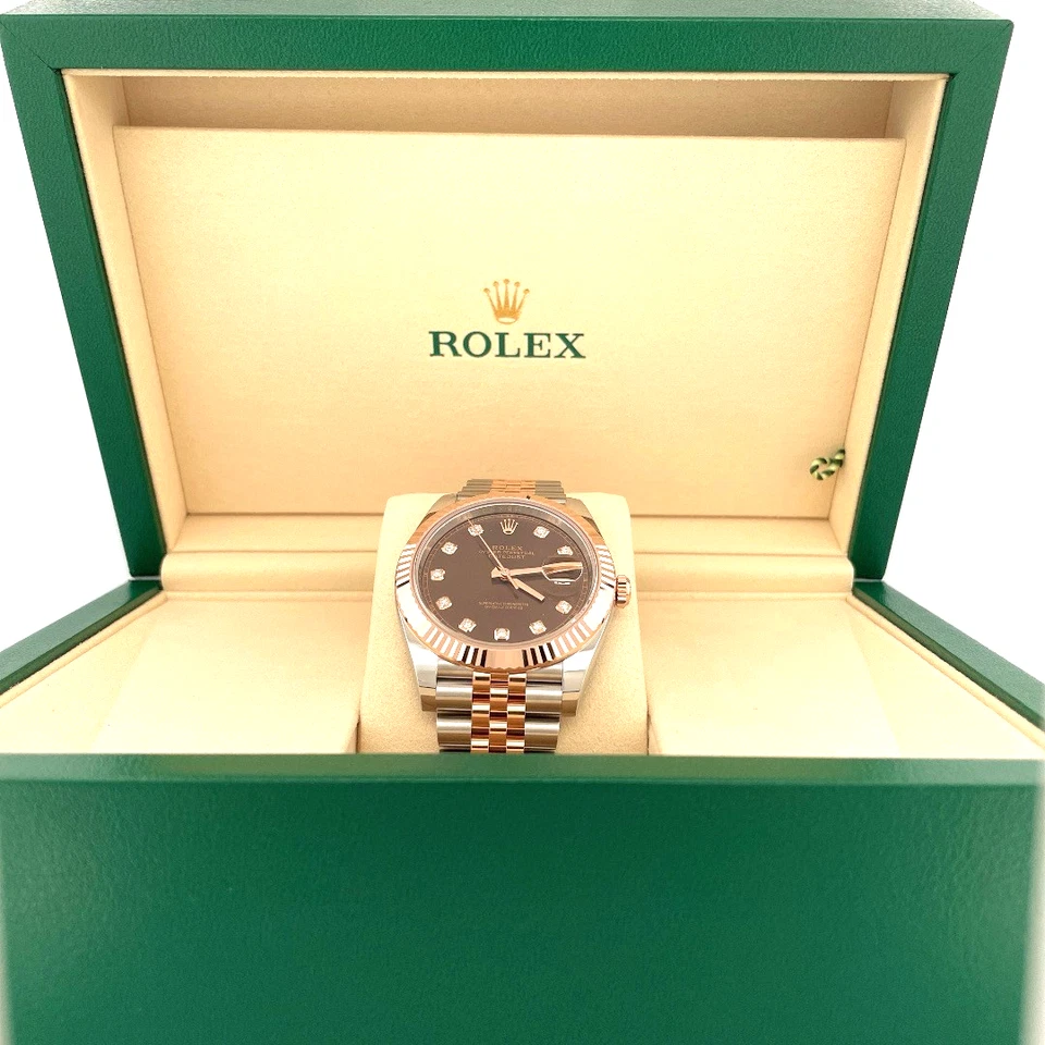Rolex Datejust 41 Oyster, 41 mm, acero Oystersteel y oro Everose 126331 TOTALMENTE NUEVO Foto 2 de 4