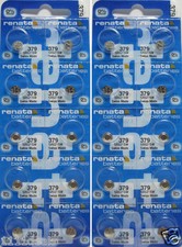 20 Renata Button Cell SR521SW Silver Oxide 1.55V Batteries